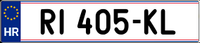 Trailer License Plate